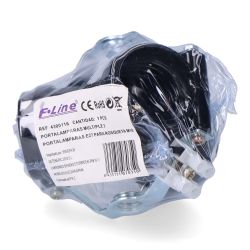 Portalámparas Múltiple, 3 Portalámparas E27, M10, 4 A 250 V, Negro. (Retractilado)