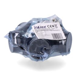 Portalámparas Múltiple, 5 Portalámparas E27, M10, 4 A 250 V, Negro (Retractilado)