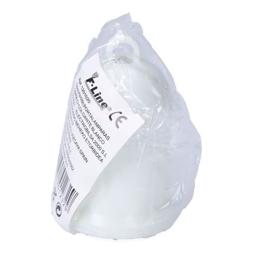 Portalámparas Obra Con Colgante E27, 4 A 250 V, Blanco, Ø35 X 60 Mm (Retractilado)