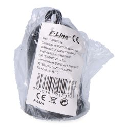 Portalámparas Obra Con Colgante E27, 4 A 250 V, Negro, Ø35 X 60 Mm (Retractilado)