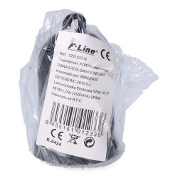 Portalámparas Obra Con Colgante E27, 4 A 250 V, Negro, Ø35 X 60 Mm (Retractilado)