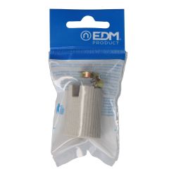 Portalámparas Porcelana E14 Beige (Envasado)