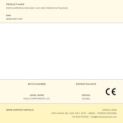 Portalamparas Roscado Liso Con Tirador E27 Blanco