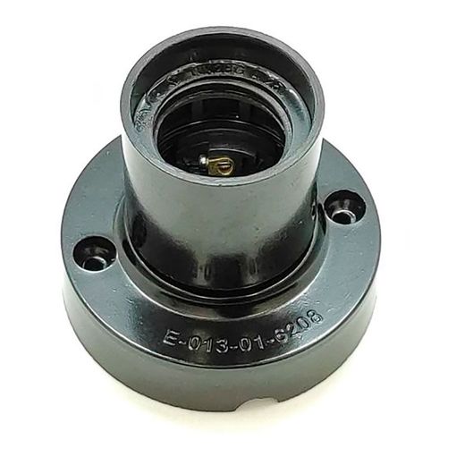 Portalámparas Superficie E27 4 A 250 V~ Negro Ø67 X 57 Mm