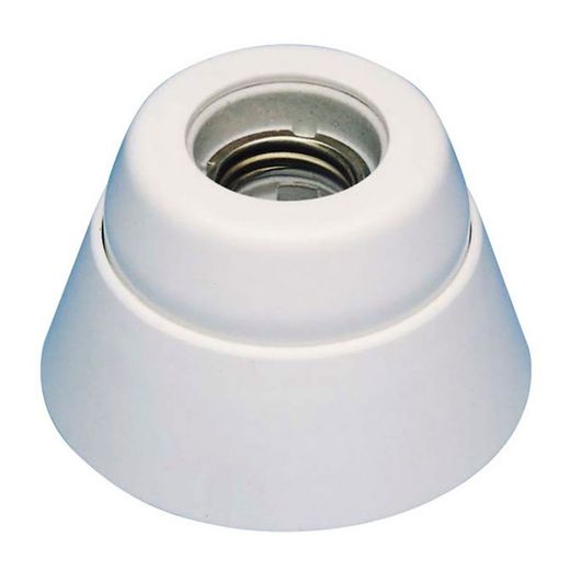 Portalámparas Superficie Recto Interior E27 4 A 250 V~ Porcelana Blanco