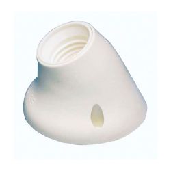 Portalámparas Superficie Zócalo Curvo E27 Blanco