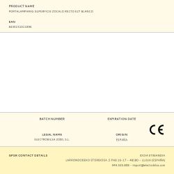 Portalámparas Superficie Zócalo Recto E27 Blanco