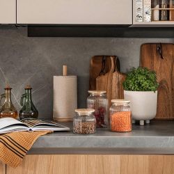 Portarrollos Para Papel De Cocina De Bambú Ms72077 Andrea House