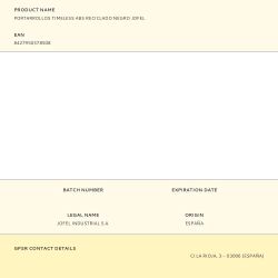 Portarrollos Timeless Abs Reciclado Negro Jofel