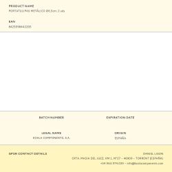 Portatulipas Metálico Ø6,5Cm, 2 Uds