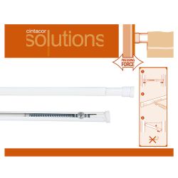 Portavisillo Extensible A Presión Modelo Oval Force Blanco, 56 - 90 Cm