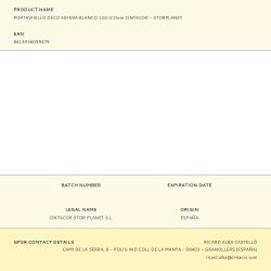 Portavisillo Extensible Deco Esfera Blanco, 120 - 215 Cm