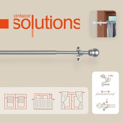 Portavisillo Extensible Deco Esfera Gris, 120 - 215 Cm