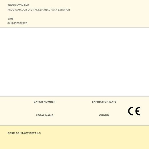 Programador Digital Semanal Para Exterior