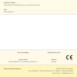 Prolongación Manguera 2X1Mm 2M Blanco