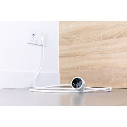 Prolongador Con 1 Toma 2P+T, 16A 250V~ 2 M De Cable H05Vv-F 3G1,5Mm², Blanco