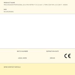 Prolongador Profesional 20 M, Ip44, H07Rn-F 3 G 2,5 Mm², 1 Toma Con Tapa, 16 A 250 V~, Negro