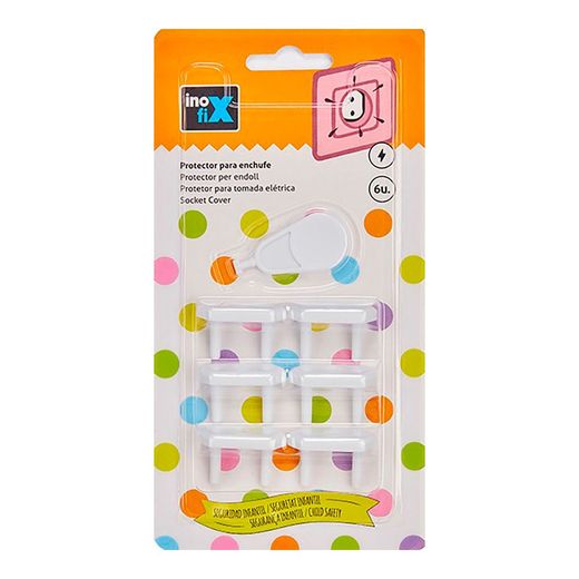 Protector Para Enchufe Blanco 5401-2-000 (Blister 6 Unid.) Inofix