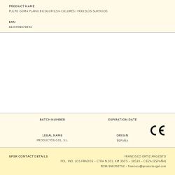 Pulpo Goma Plano Bicolor 0,5M Colores / Modelos Surtidos