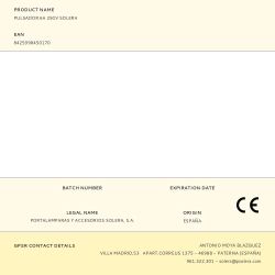 Pulsador 6A 250V Solera