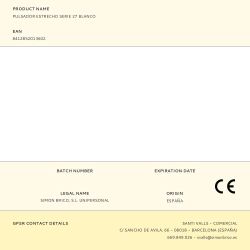 Pulsador Estrecho Serie 27 Blanco