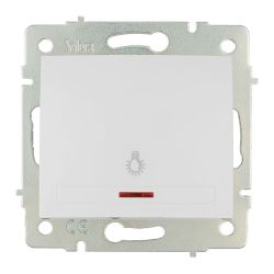 Pulsador Luz Luminoso 10A 250V Serie Europa Solera Erp04Ilqc