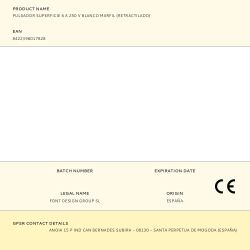 Pulsador Superficie 6 A 250 V Blanco Marfil (Retractilado)