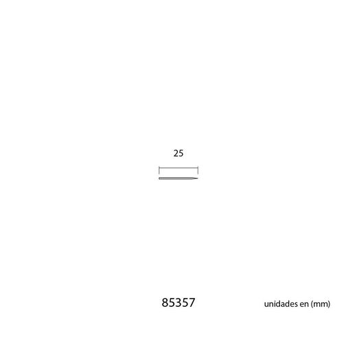 Punta Aguja Acero Para Tapeta 2,5 Cm, Pack 100 Uds