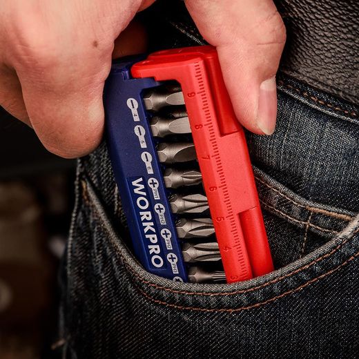 Puntas Destornillador, Metrico, Juego 13 Piezas