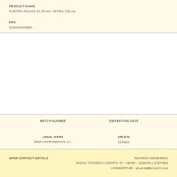 Puntera Aislada 01,50 Mm², Negra, 100 Uds