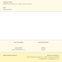 Puntera Aislada 06,00 Mm², Doble, Amarilla, 100 Uds