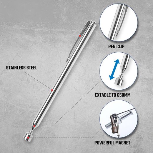 Puntero Magnético, Extensible, 650 Mm