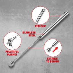 Puntero Magnético, Extensible, 650 Mm