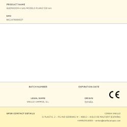 Quemador A Gas Modelo Plano 530Mm