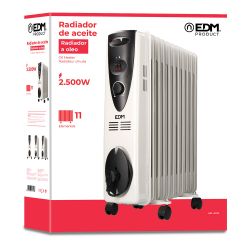 Radiador De Aceite 2500 W Con 11 Elementos