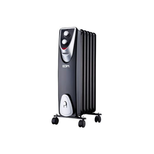 Radiador Sin Aceite 400 / 600 / 1000 W Con 6 Elementos Modelo Black Edition