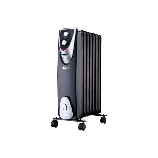 Radiador Sin Aceite 500 / 1000 / 1500 W Con 8 Elementos Modelo Black Edition