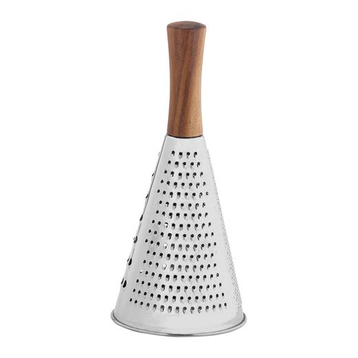 Rallador Acero Inoxidable / Acacia Ø10,5 X 24 Cm