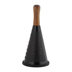 Rallador Inoxidable Negro/Acacia Cc73014 Andrea House