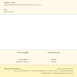 Rasera Ranurada Acero Inoxidable Expert 35 Cm