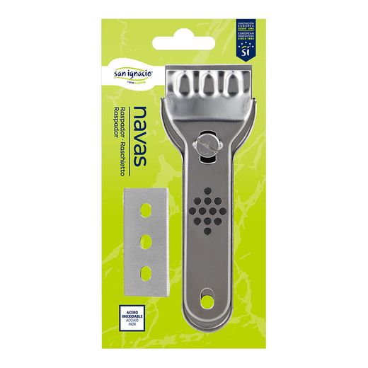 Rasqueta 13,7 X 4,5 Cm Acero Inox Navas Sg-7278 San Ignacio