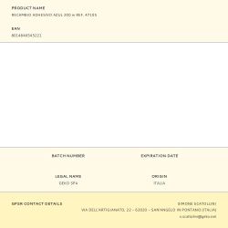 Recambio Adhesivo Azul 200 M Ref. 47105