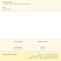 Recambio Difusor Para Ventilador Philips 93544