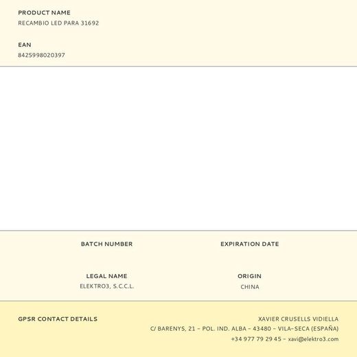 Recambio Led Para 31692