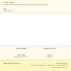 Recambio Mango Superior 4L/6L/8L Para Modelo Dual Xpress Fagor