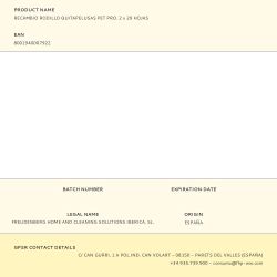 Recambio Rodillo Quitapelusas Pet Pro. 2 X 29 Hojas