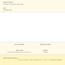 Recambio Tapa Cristal Para 76690