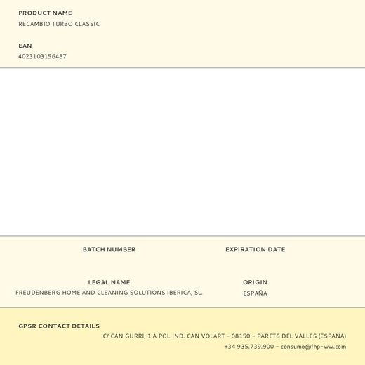 Recambio Turbo Classic