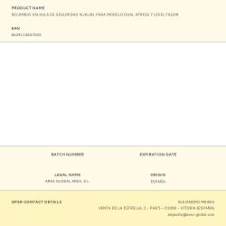 Recambio Valvula De Seguridad 4L/6L/8L Para Modelo Dual Xpress Y Level Fagor