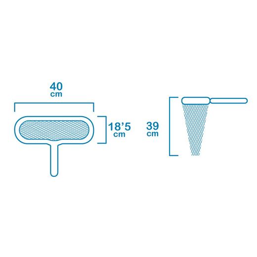 Recogedor De Hojas De Fondo Classic, Ø2,8 Cm, 40 X 18,5 Cm